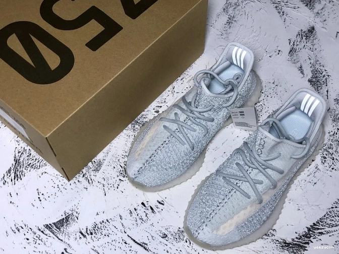 White Cloud Reflective Boost 350 Adidas FW5317 V2 Yeezy 0801